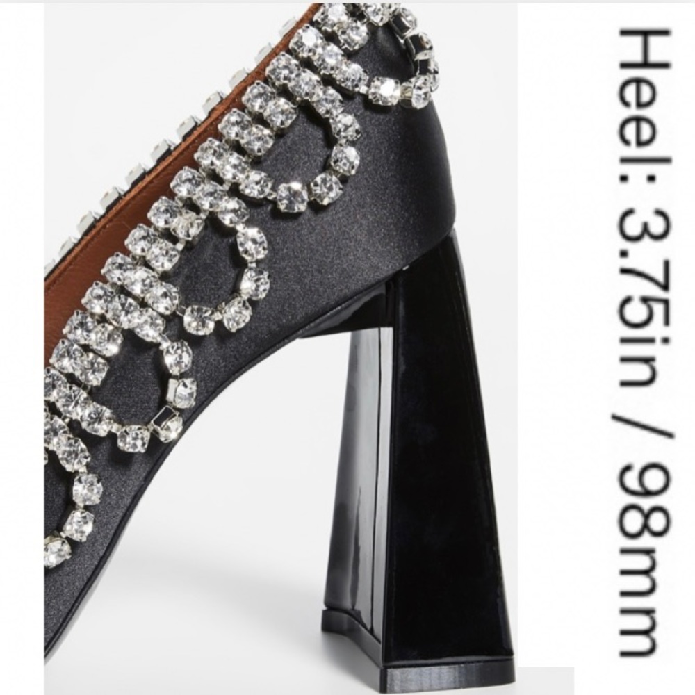 ⭐️Area Scalloped Crystal A Heel Pumps 38- - Picture 4 of 16